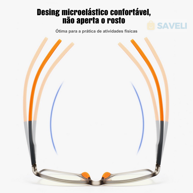 Óculos de Leitura ou Multifocal Ultra Leve - Anti Luz Azul - Unissex - 42% OFF + Frete Grátis!